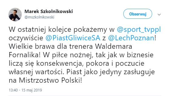 TVP wybrało mecz Ekstraklasy, który pokaże na otwartym kanale!